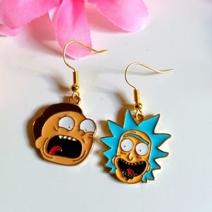 Funny Rick And Morty Handmade Earrings